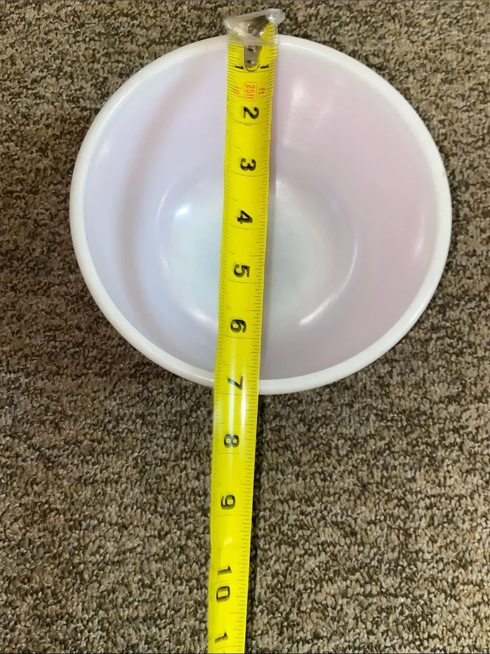 Pyrex Vintage-Style Coral Mixing Bowl with White Interior